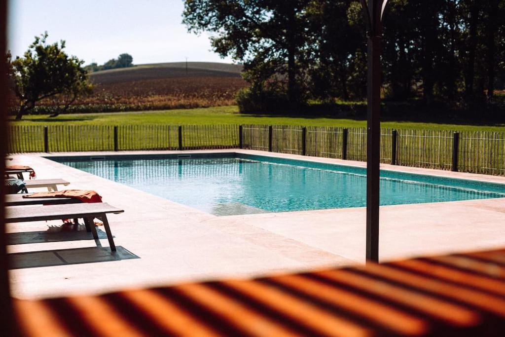 L'Heritier, Maison Climatisee, 12Pers Avec Piscine Marzens Exterior foto