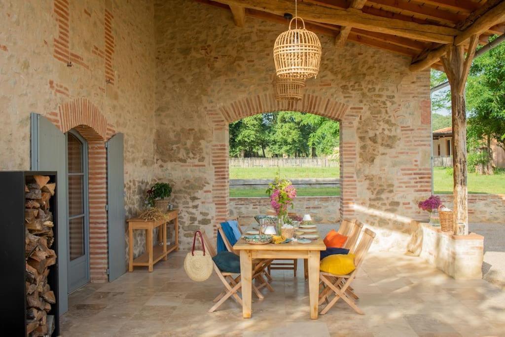 L'Heritier, Maison Climatisee, 12Pers Avec Piscine Marzens Exterior foto